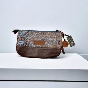 Myra Bag Jacksbarrow Leather Hairon Bag in Cactus Bloom